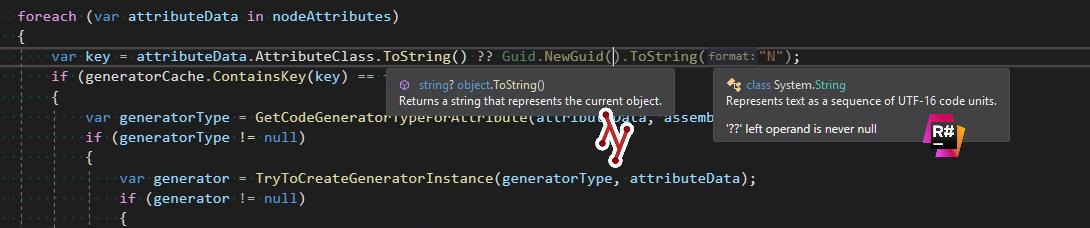 discrepancy  in toString annotations